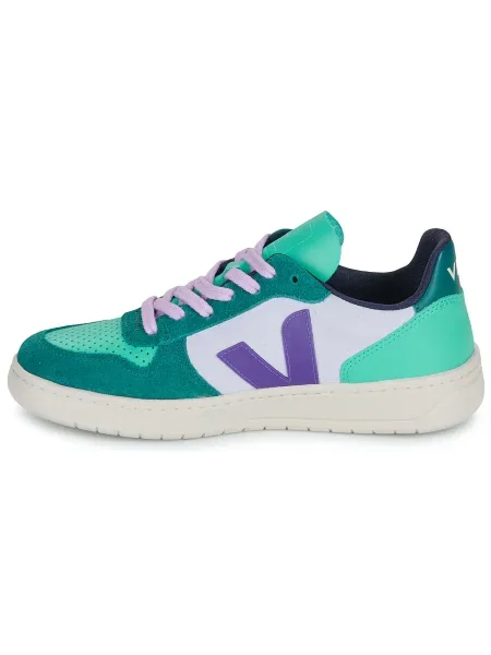 Pantofi Veja din piele verde