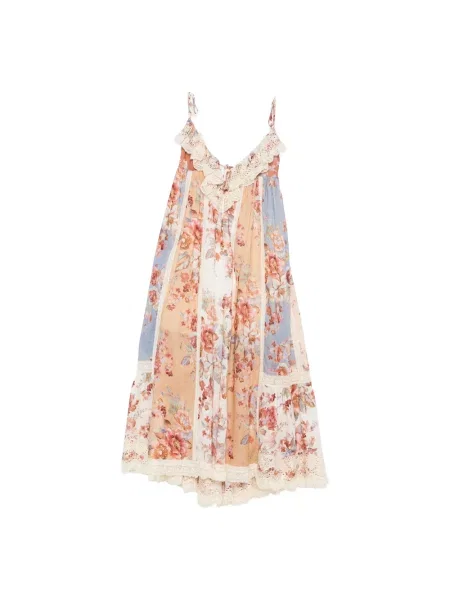 Wielobarwność sukienka Zimmermann koronkowa garniturowa