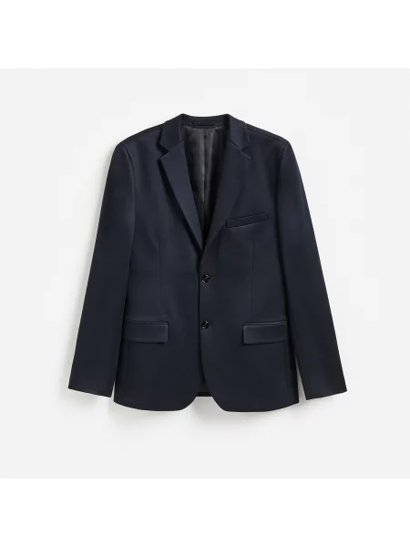 Reserved Blejzr slim fit tmavomodrá