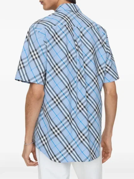 Cămașă Burberry în carouri albastru