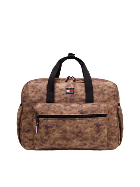 TOMMY HILFIGER Kabelky ťavej srsti / hnedá čierna