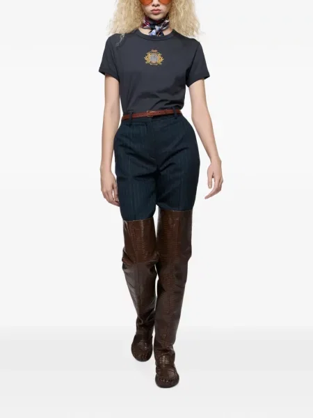 Tricou Acne Studios cu autograf albastru