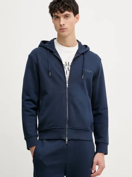 Armani Exchange jopica s kapuco modra