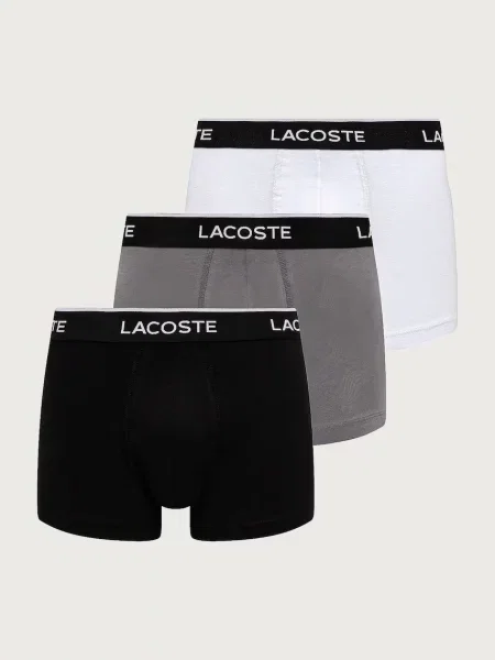 Lacoste testhezálló boxeralsó férfi elasztánnal csomag fekete
