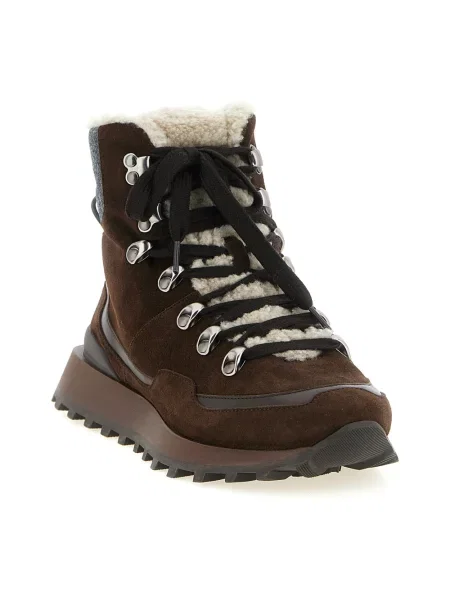 Buty do kostki Brunello Cucinelli brązowe