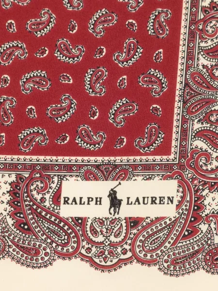 Pledas raštuotas drobė kaklaraištis Polo Ralph Lauren mėlyna