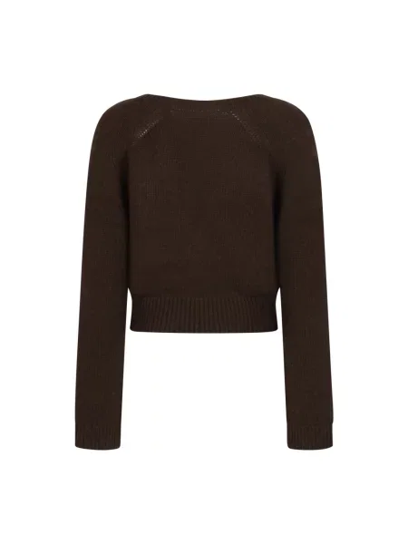 Sweter Ganni brązowy