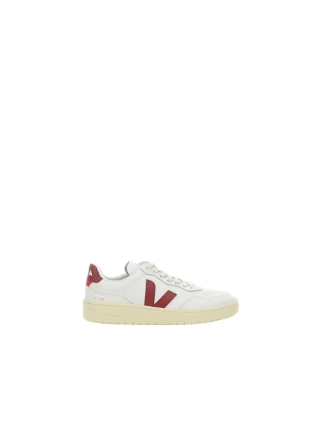Veja Leather Ext White Marsala Kobiety Buty sportowe Veja Size: 7 biały