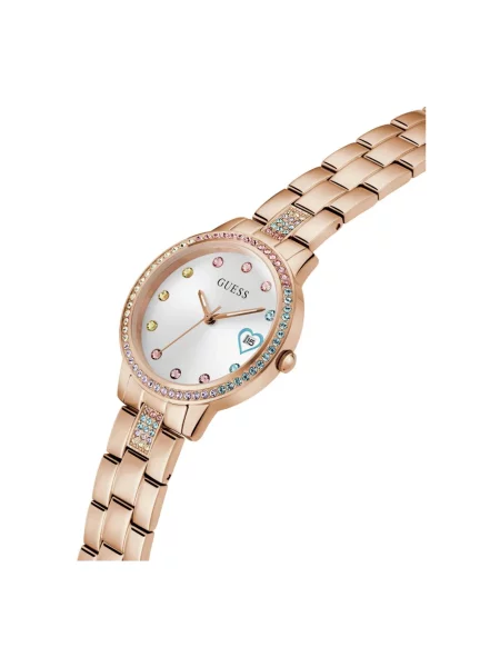 Zegarek Guess w serca różowy