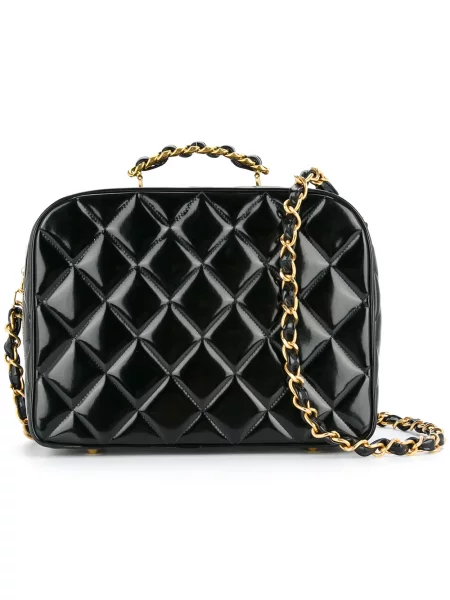 Prošívaná kabelka Chanel Pre-owned černá