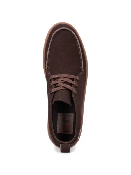 Ghete desert Lacoste maro