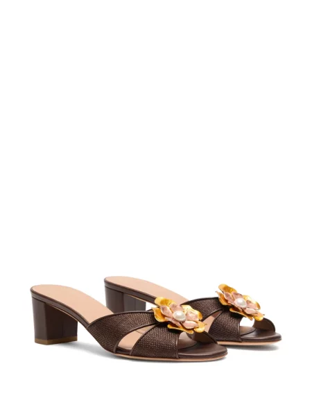 Sandale Malone Souliers cu model floral maro