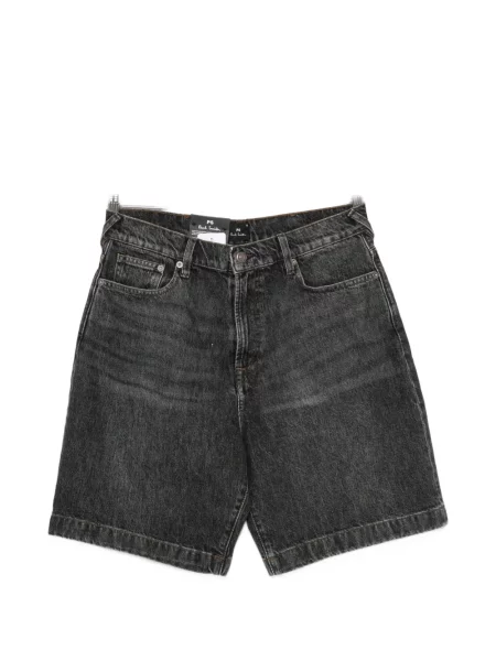 Pantaloni scurți din denim Ps Paul Smith negru