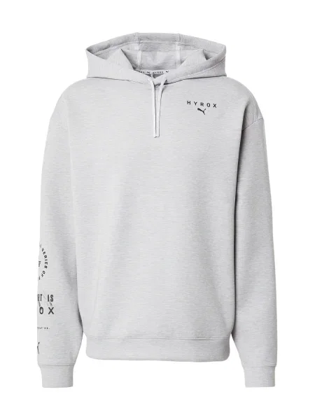 PUMA Hanorac sport PUMA X HYROX CLOUDSPUN gri amestecat negru