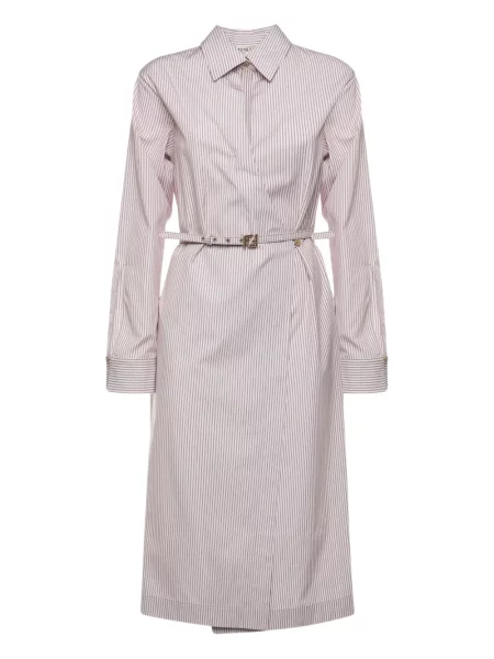 Rochie midi Fendi cu dungi până la genunchi de costum
