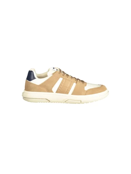 Sneakersy Tommy Jeans skórzane klasyczne beżowe