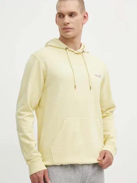 Свитер Rip Curl с капюшоном с принтом желтый