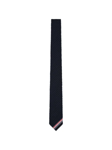 Cravată Thom Browne de lână albastru