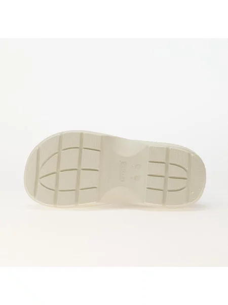 Crocs botki Stomp Lined Shorty Boot beżowy na platformie ocieplone białe
