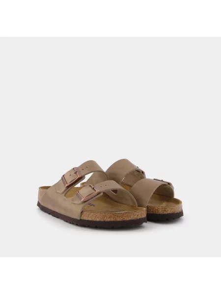 Klapki Birkenstock zamszowe chunky brązowe