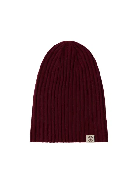 GOBI Cashmere Căciulă Unisex Cashmere Rib Knit Hat bordeaux roșu