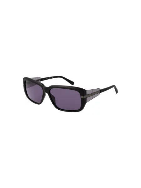 Guess Akcesoria Mężczyzna ONE SIZE Okulary Przeciwsłoneczne w Kształcie Prostokąta z Ochroną UV czarny