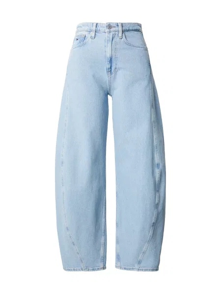 Tommy Jeans Blugi Ella Barrel Fit albastru