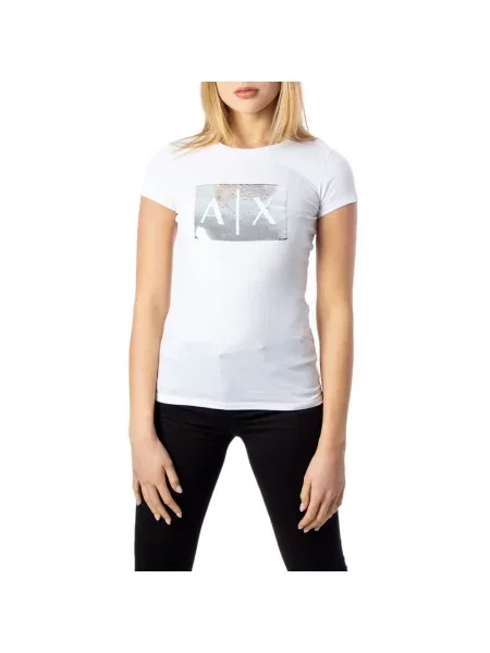 Koszulka Armani Exchange biała