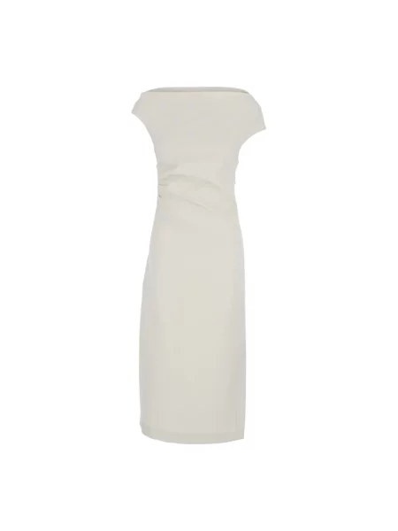 Sukienka midi Parosh do kolan biała