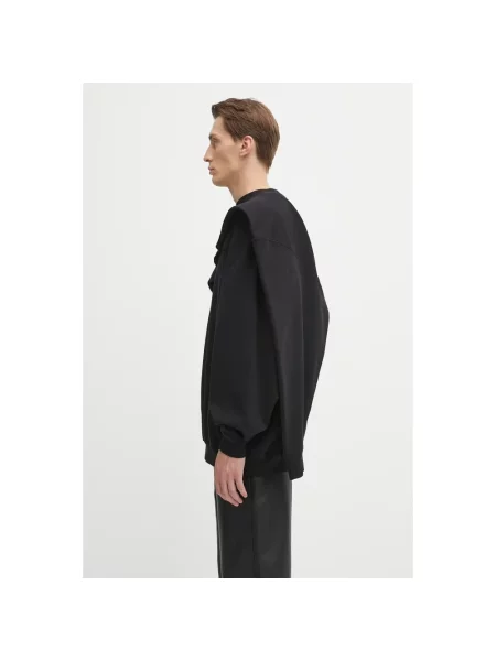 VETEMENTS bluza Double Layered gładka czarny