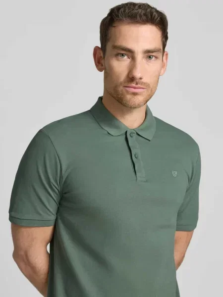 Koszulka polo o kroju slim fit z haftem Jack & Jones Premium