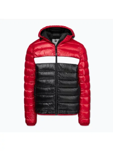 Zimní bunda Pitbull Shatto Quilted Hooded red/black černá