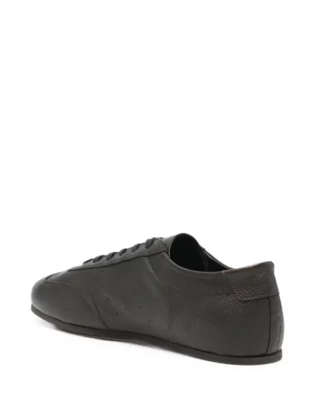 Sneakerși Common Projects din piele maro