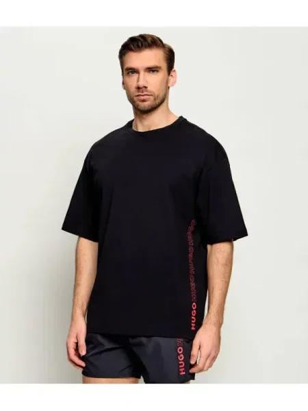 Hugo Bodywear Tricou TIKI | Relaxed fit negru