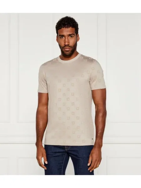 Joop! Tricou Berno | Modern fit | mercerizat bej