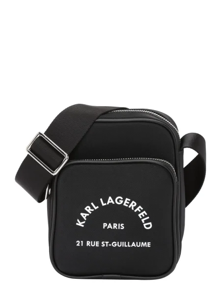 KARL LAGERFELD Torbica za okrog pasu črna