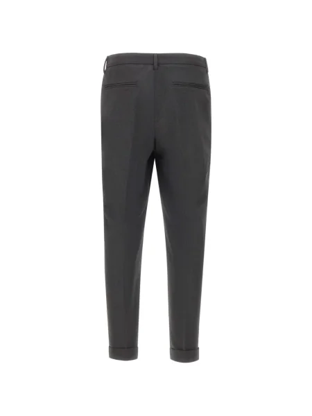 Pantaloni Devore plisate gri