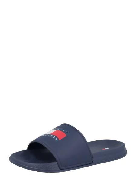Šlepetės Tommy Hilfiger su atvira nosine mėlyna