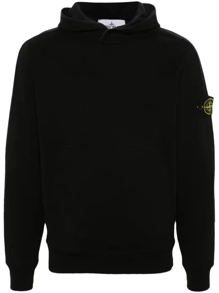 Hanorac cu glugă Stone Island cu strasuri negru