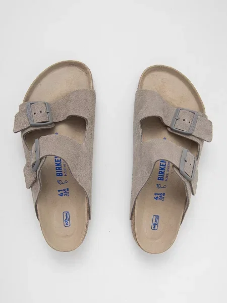 Замшевые шлепанцы Birkenstock