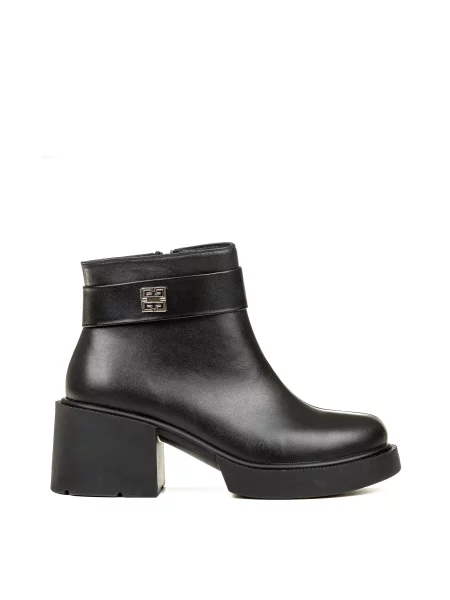 Шкіряні Ботильйони Alex Bell чорний