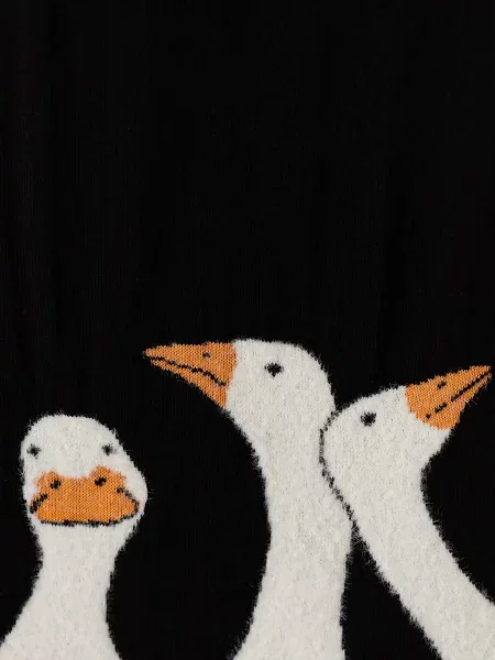 Moschino fular cu lână negru
