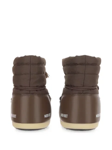 Botine Moon Boot cu șireturi din dantelă maro