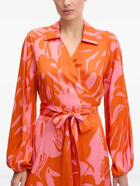 Rochie Sportalm cu imagine cu imprimeu abstract plic portocaliu