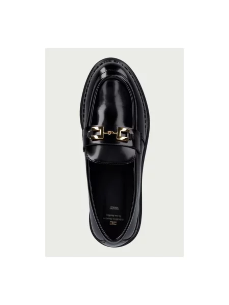 Loafersy Elisabetta Franchi czarne