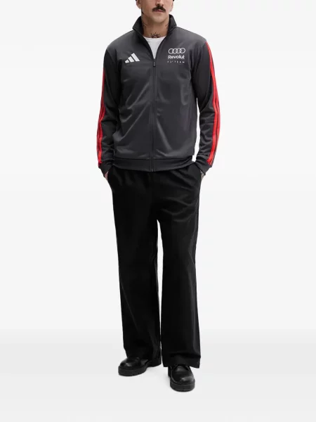 Tricou Adidas cu imagine plasă cu dungi negru