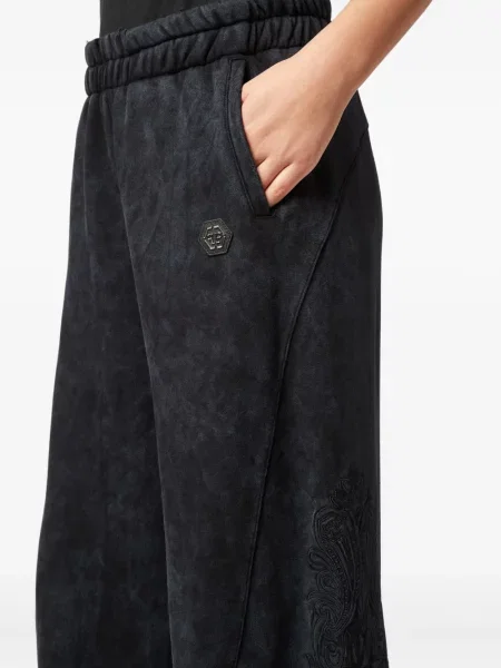 Pantaloni Philipp Plein alergare negru