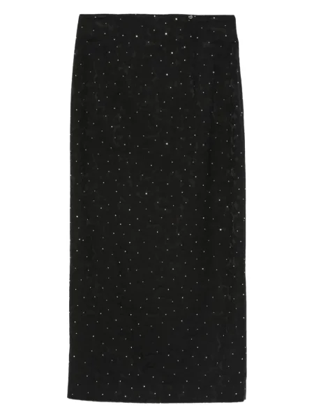 Fustă midi Nissa până la genunchi negru