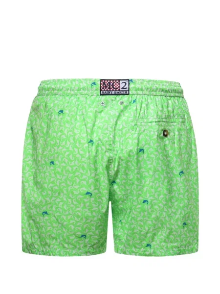 Slip de baie Mc2 Saint Barth cu imagine cu cordon verde