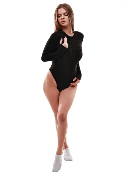 Боді LUMO віскоза/поліестер чорний